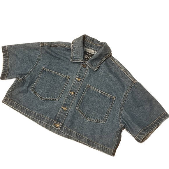 Boxy Cropped Denim Jacket - Picture 6 of 6